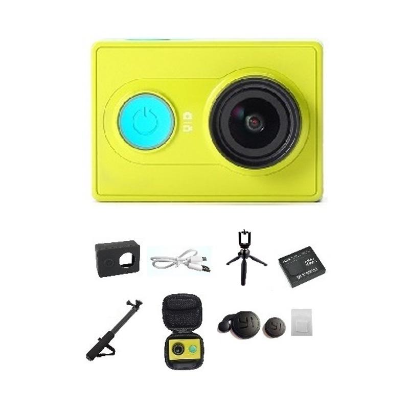 Jual Paket Hemat [16 in 1] Xiaomi Yi Mi Putih Action Camera Baru Bergaransi  Bandung Kamera di Seller Bandung Kamera - Rahayu, Kab. Bandung