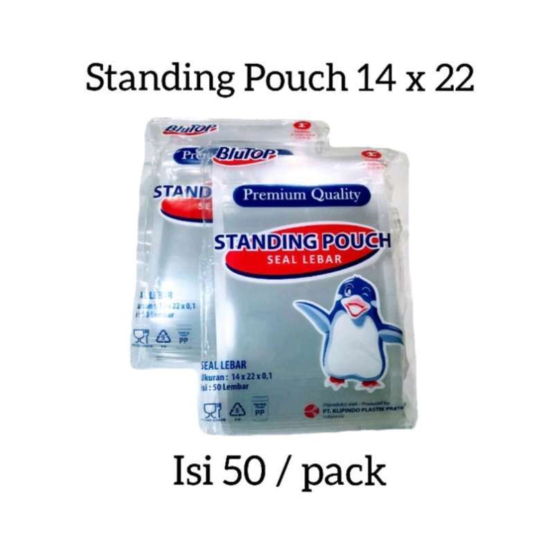 Standing pouch best sale ukuran 14x22