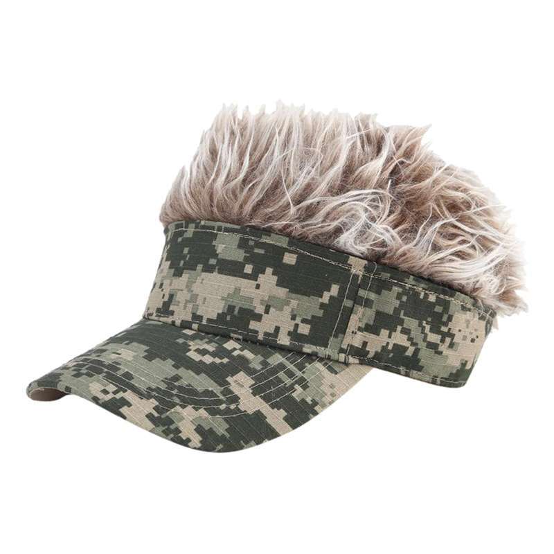 Jual Men Baseball Fake Hair Golf Hat 
