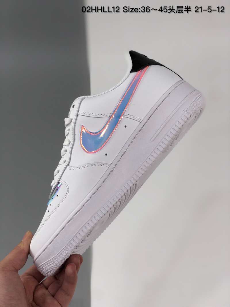 N370 TENIS NIKE AF1 BICOLOR NEGRO/MENTA/TORNASOL– EMOSSA