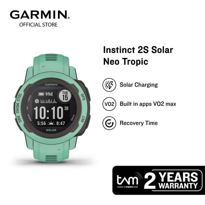 Jual Garmin Instinct 2 S Solar Neo Tropic Spesifikasi Original