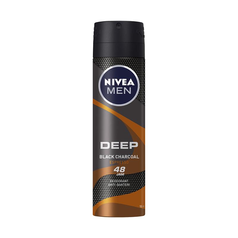 Jual Nivea Men Deep Espresso Spray Deodorant 150 Ml Online Januari 2021 Blibli