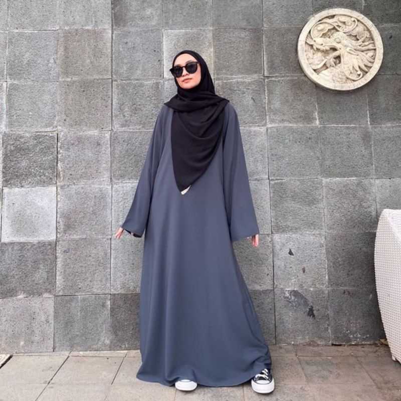 Abaya abu abu on sale