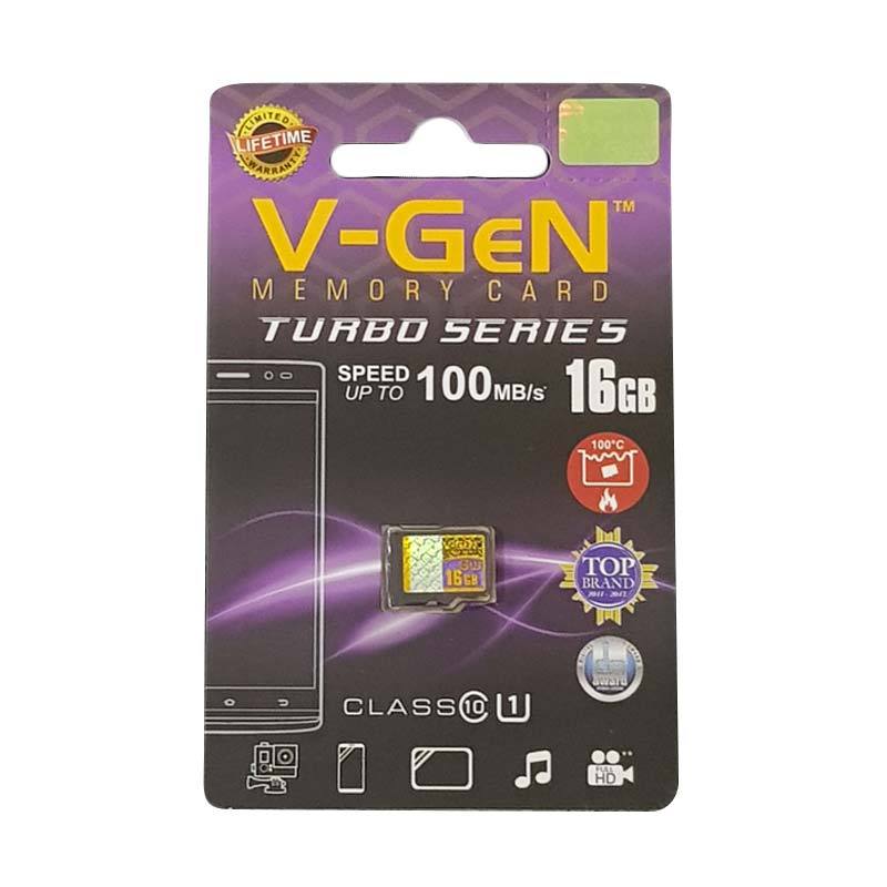 Jual V Gen Micro Sd Turbo Memory Card 16 Gb Class 10 100 Mbps Non Adapter Online November 2020 Blibli