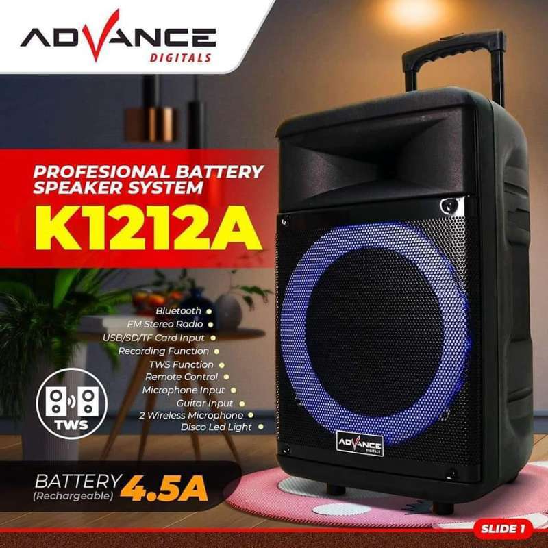 Speaker portable advance top 12 inch