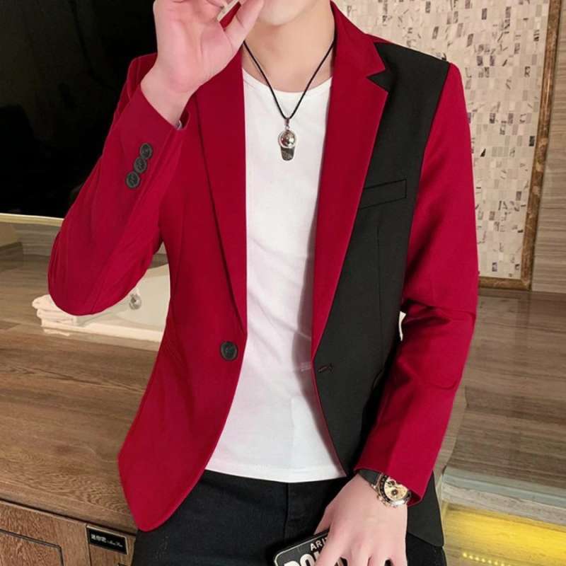 Jual Baju Blazer Pria Casual Keren Korea Jas Cowok Katun Strecth