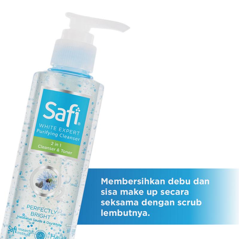 safi white expert cleanser toner