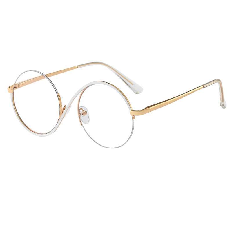 White clear lens glasses clearance