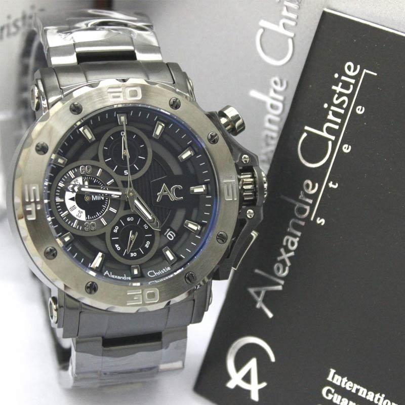 Alexandre christie steel chronograph top