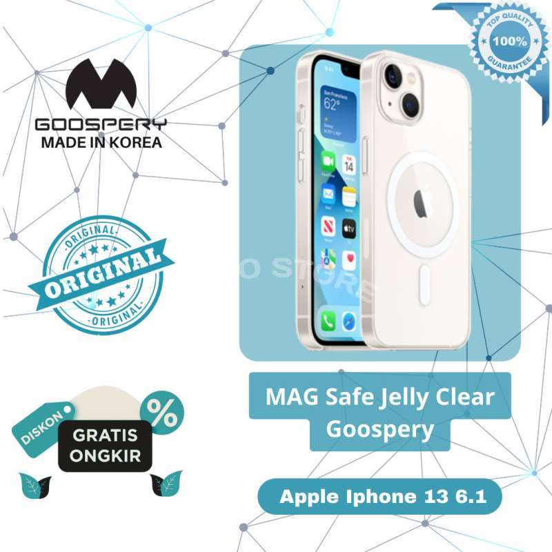 Jual Case Apple iPhone 13 Goospery Mag Safe Jelly Clear Di