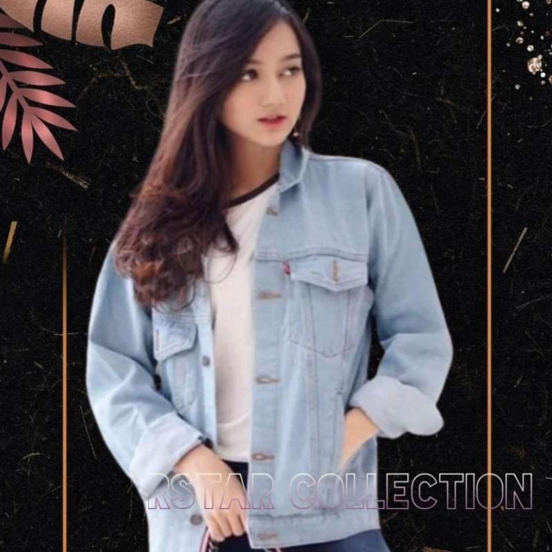 Jaket sales levis oversize