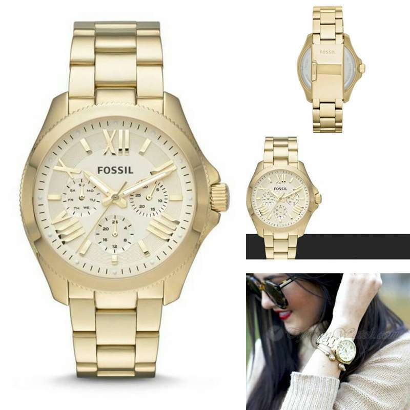 FOSSIL PROMO BIG SALE Fossil AM4510 Cecile Stainless Steel Jam Tangan Fossil Wanita Jam Tangan Fossil Jam Fossil Gold