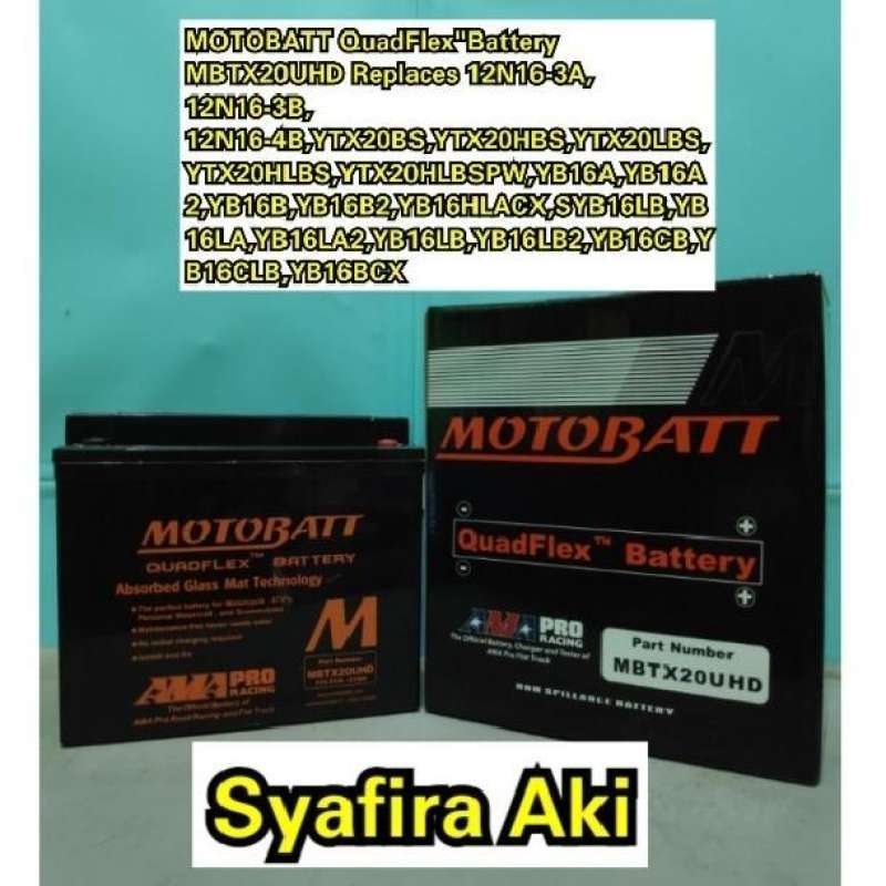 Promo Aki Motor Harley Davidson Sportster Motobatt MBTX20UHD Accu