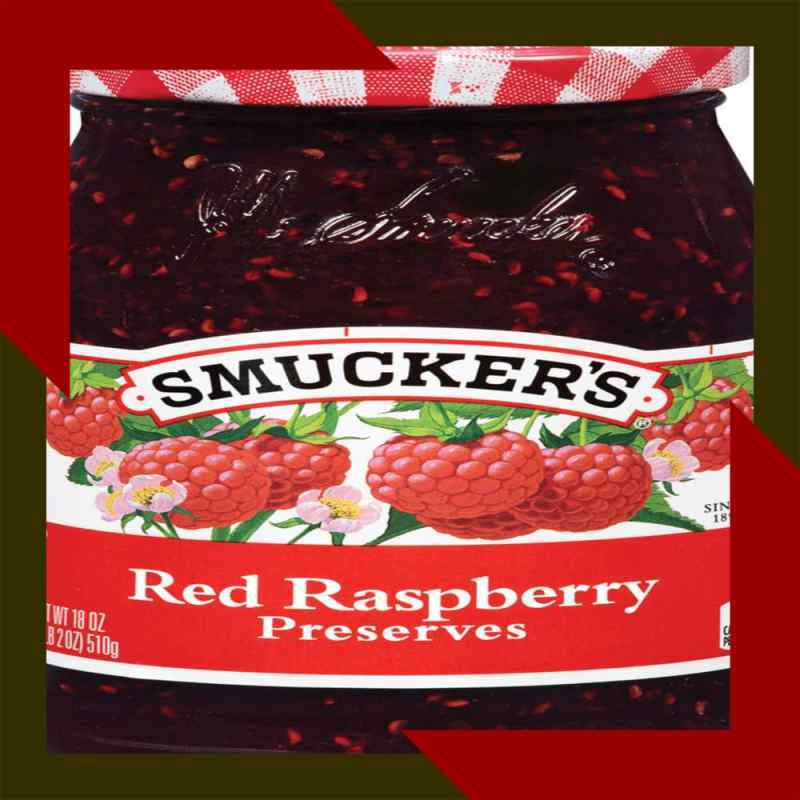 Smuckers Fruit Preserves Red Raspberry - Jam/ Selai Import Raspberry