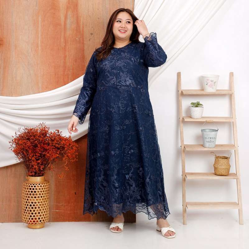 Jual Gamis Sarah Tile Jumbo Bigsize Xxxl Maxi Dress Lebaran Dres Idul Fitri Navy Di Seller Majujaya Store Muktisari Kab. Ciamis Blibli