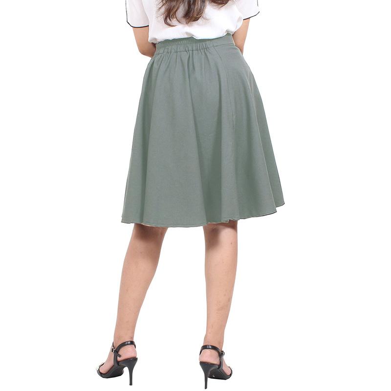 Adore Ladies Skater Rok Wanita Grey