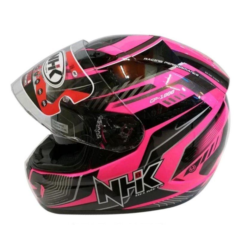 Helm nhk full face pink clearance