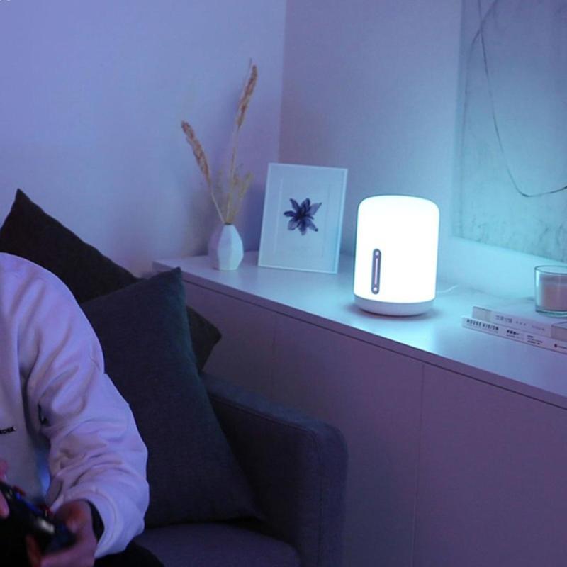 Jual Xiaomi Mijia Bedside Lamp 2 Smart Light Voice Control Touch Switch Mi Home App Led Bulb For Apple Homekit Siri White Murah Maret 2020 Blibli Com