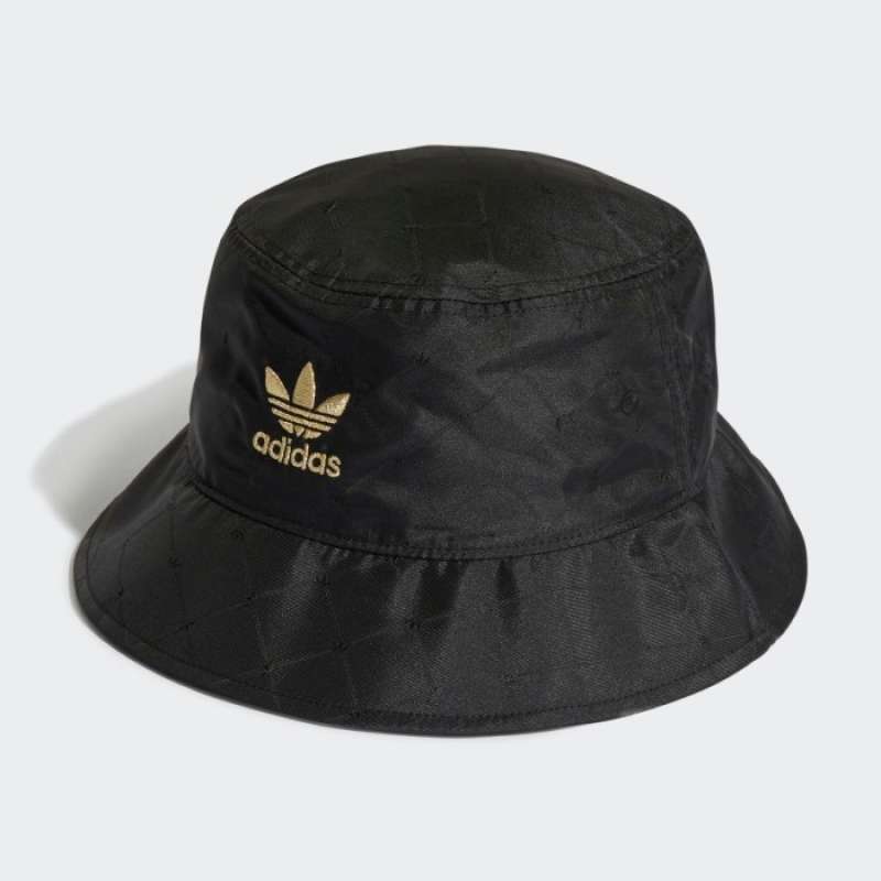 Jual Adidas Bucket Hat Black Gold 
