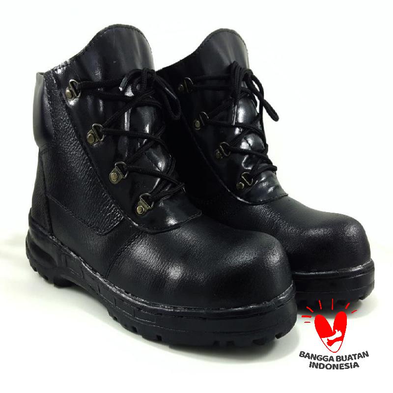 Jual Sepatu Safety Boots Pria Tali Kulit Sapi Asli Gf15 Online Oktober 2020 Blibli Com