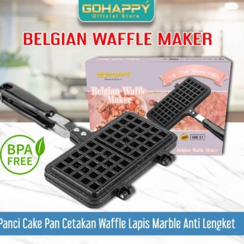 cetakan waffle go happy