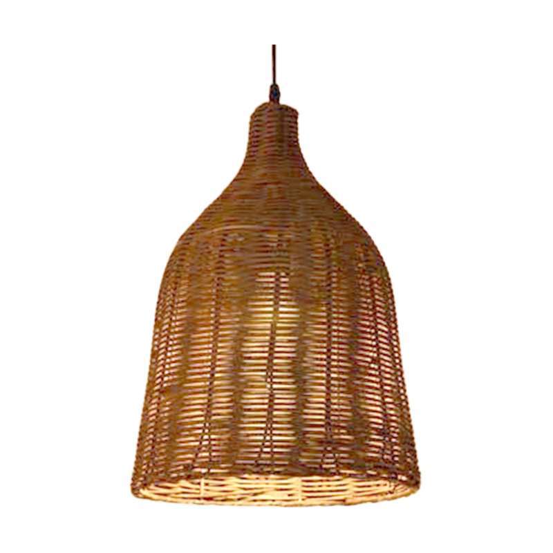 Bamboo Pendant Light Fixture Lamp Shade 