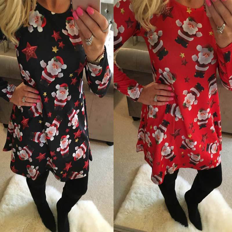 Jual Best Casual Wear Christmas Print O 