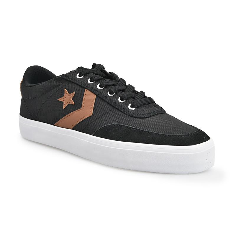 Jual Converse Courtlandt Sepatu Sneaker Pria Black Warm Tan White con164906c 43 Di Seller Converse Official Store Gudang Blibli Blibli
