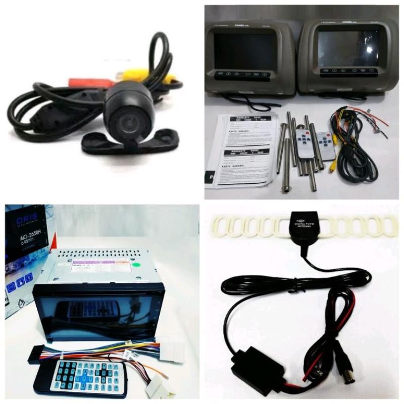 Jual ORIS Set Audio Video Double Din Head Unit [Hedrest/ Kamera Mundur & Antena  TV/ 6.95 Inch] Audio Mobil Online Januari 2021 | Blibli