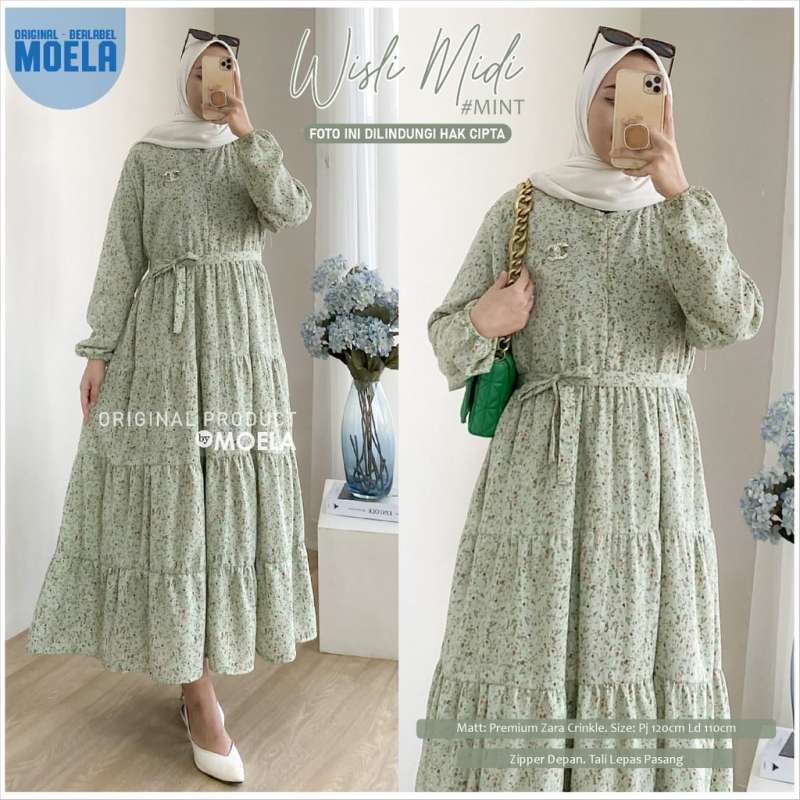 Midi deals dress hijab