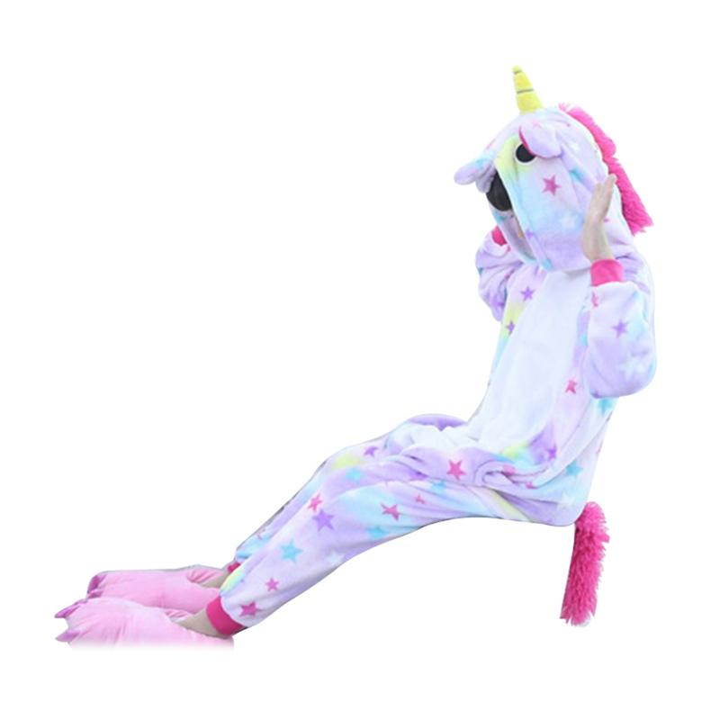 Jual Bluelans 4 Kids Cartoon Unicorn Hooded Soft Flannel One