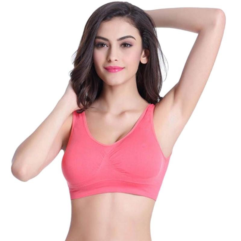 Jual Eds Professional Absorb Sweat Top Athletic Running Women Sports Bra Gym Fitness Seamless Padded Vest Tanks Online November 2020 Blibli