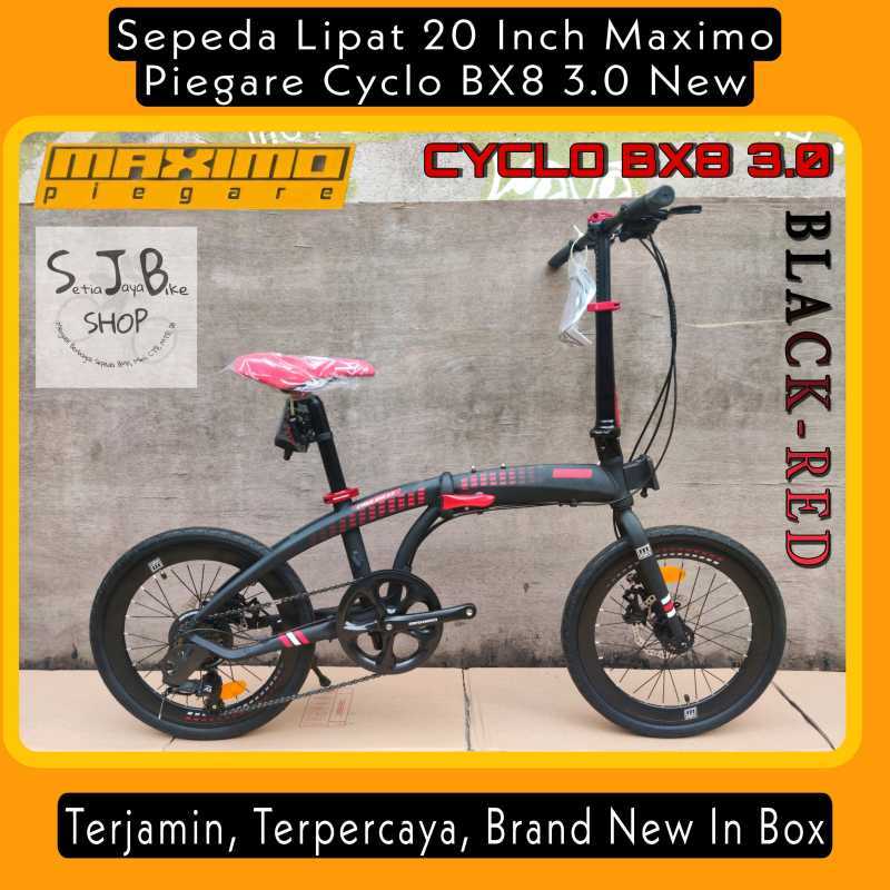 Jual Sepeda Lipat 20 Inch Maximo Piegare Cyclo Bx8 3.0 New Alloy 8 Speed Black Red Di Seller Setia Jaya Bike Shop Karangasih Kab. Bekasi Blibli