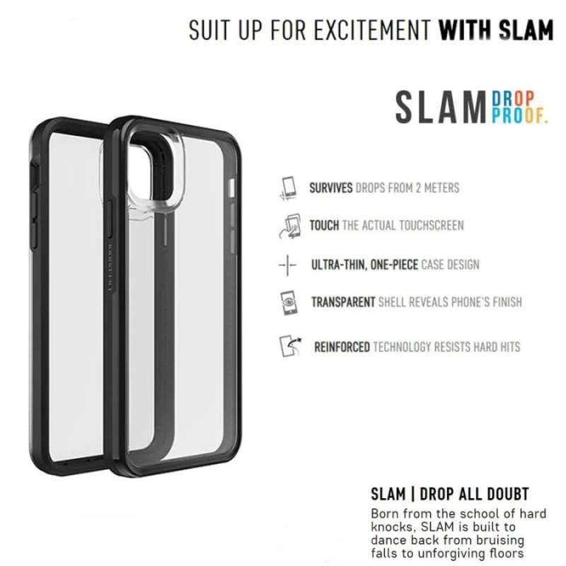 LifeProof iPhone 11 Pro Max Case Slam Series Black Clear