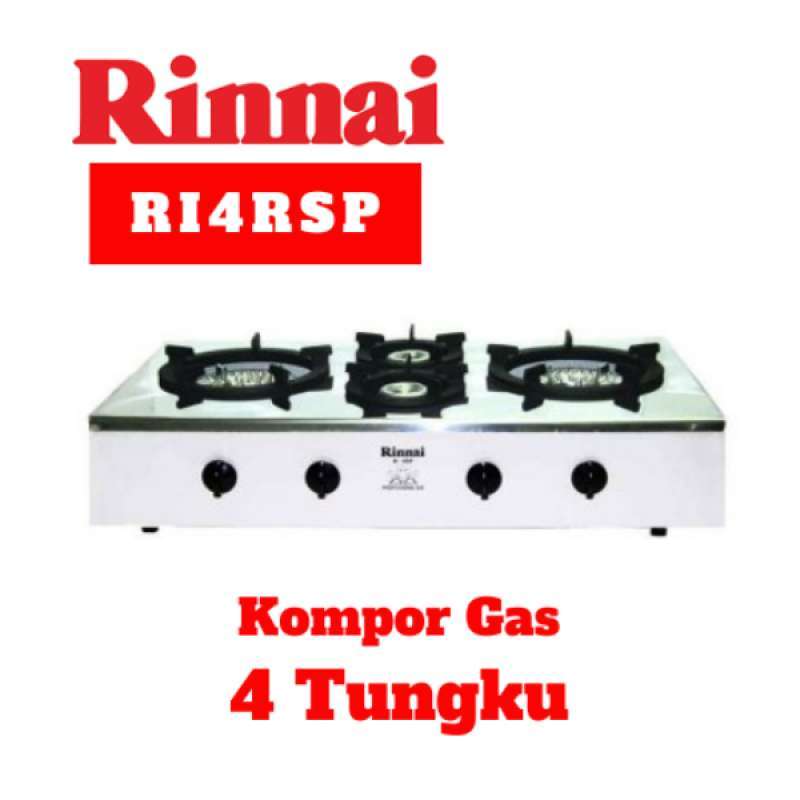 Jual Rinnai RI4RSP Kompor Gas 4 Tungku di Seller Mega Elektronik u0026  Furniture - Mega Elektronik | Blibli