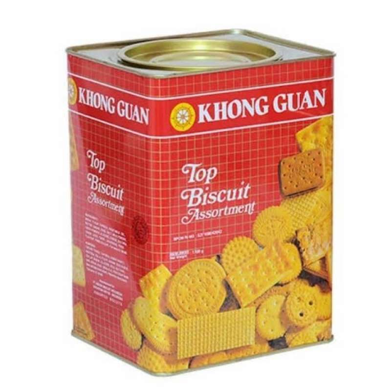 Khongguan Kaleng Top Biskuit Gratis Ongkir 🔥 Harga Murah