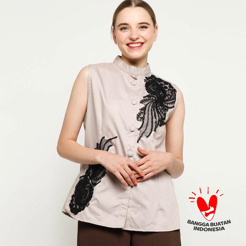 Jual Blus Kebaya Blus Polos List Brokat Kutubaru Atasan Wanita Gesyal Murah Mei 2021 Blibli