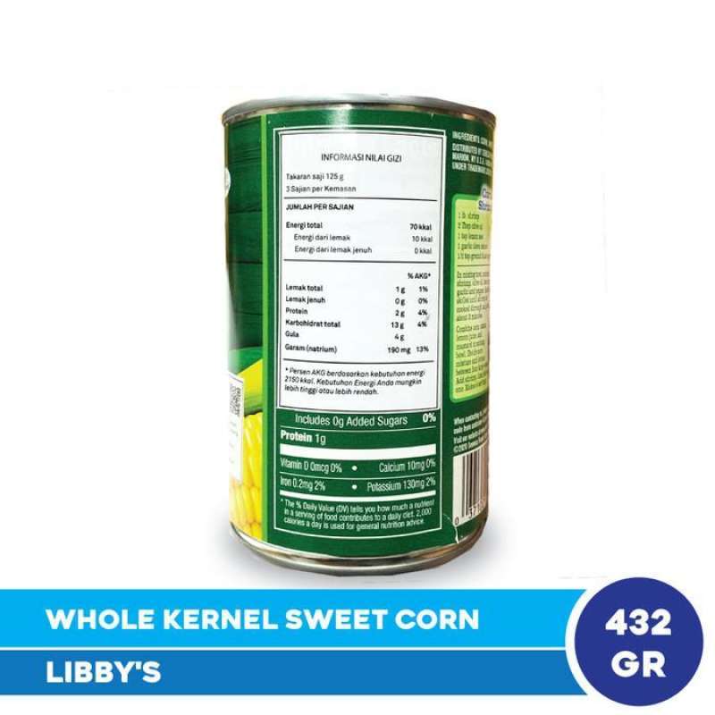 Libby's Whole Kernel Sweet Corn Jagung Manis Kaleng 432 gr - Libbys