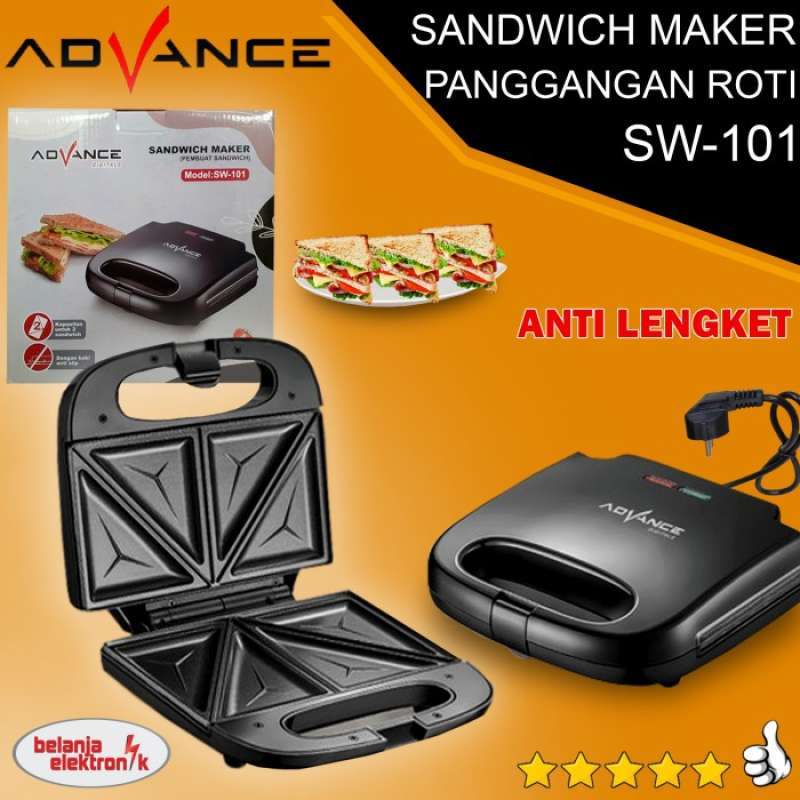 [COD|PROMO] TEERRBARRUU|TERLARIS SANDWICH TOASTER MAKER PEMANGGANG ROTI  ADVANCE SW-101 ASLI|ORIGINAL
