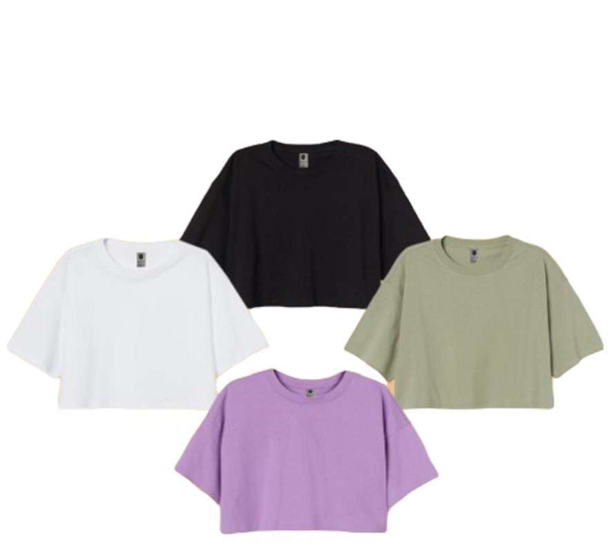 Crop tee polos deals