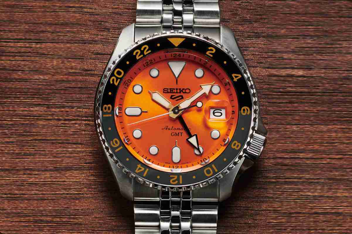 SEIKO SPORTS SSK005 Mikan Orange GMT SKX RE-Interpretation SSK005K1  Original Jam Tangan Pria
