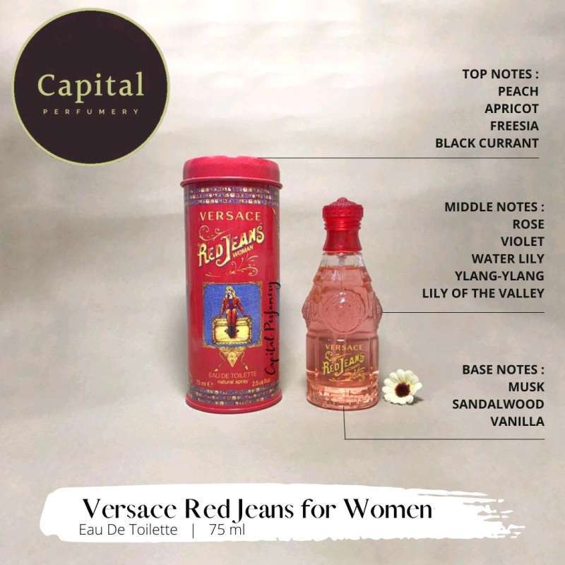 Jual Versace Red Jeans For Women Edt 75 ml di Seller Capital