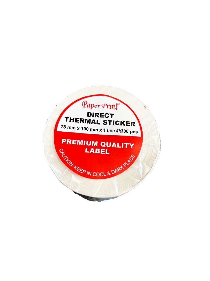Promo PAPERPRYNS THERMAL LABEL BARCODE STICKER RESI 78 MM X ...