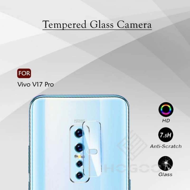 Jual Hogoo vivo V17 Pro Real Glass Camera Lens Protector Antigores