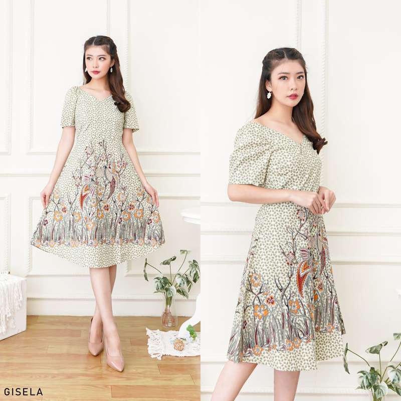Jual Batik Pesta Wanita Model Terbaru Kekinian Harga Diskon