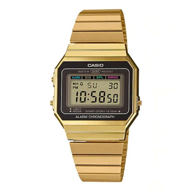 Jual Casio Vintage Jam Tangan Wanita Strap Rantai Gold A700WG 9A