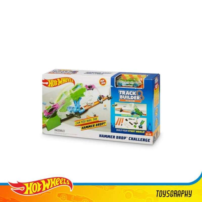 Hot wheels track builder hammer drop challenge store