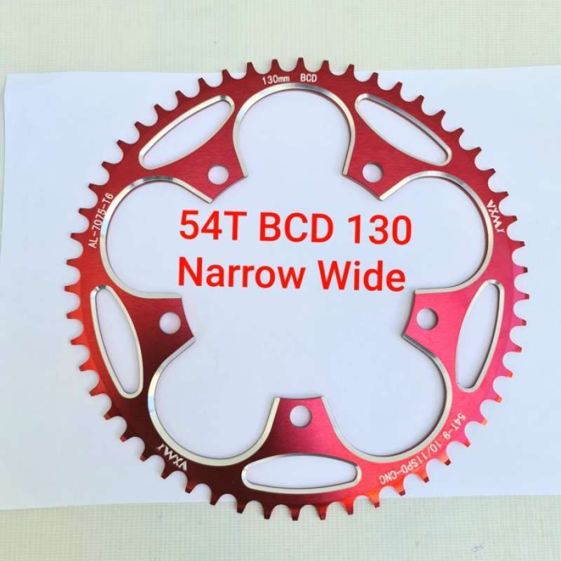 Jual VXM CHAINRING 54T BCD 130 CHAINRING SEPEDA LIPAT CHAIN