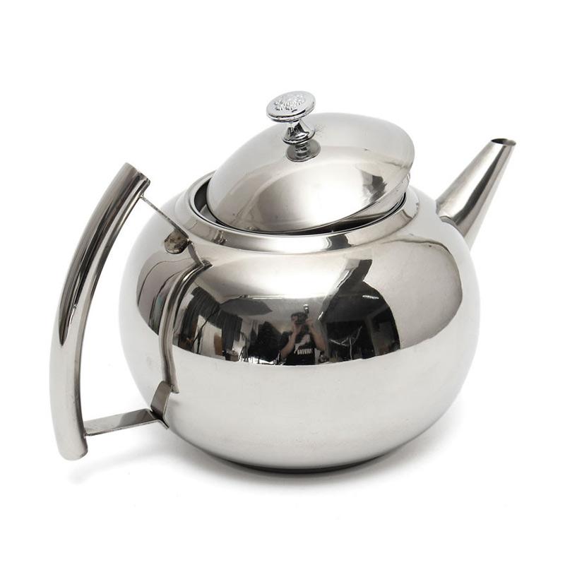 Jual H Ikea Stainless Steel Kettle Teapot With Strainer Durable Coffee Cold Water Pot For Home Sliver 1 5 L Online September 2020 Blibli Com