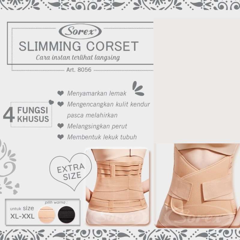 Promo Sorex Slimming Corset Stagen 8056 Korset Melahirkan Diskon